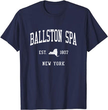 Ballston Spa New York NY T-Shirt Vintage Athletic Sports Design Tee