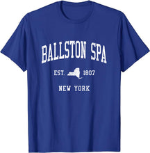 Ballston Spa New York NY T-Shirt Vintage Athletic Sports Design Tee