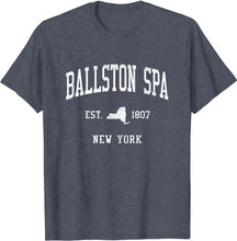 Ballston Spa New York NY T-Shirt Vintage Athletic Sports Design Tee