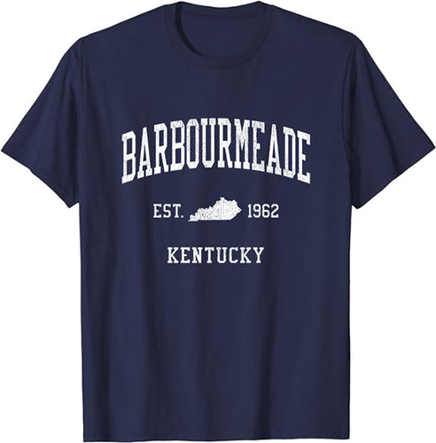 Barbourmeade Kentucky KY T-Shirt Vintage Athletic Sports Design Tee