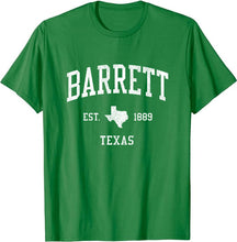 Barrett Texas TX T-Shirt Vintage Athletic Sports Design Tee