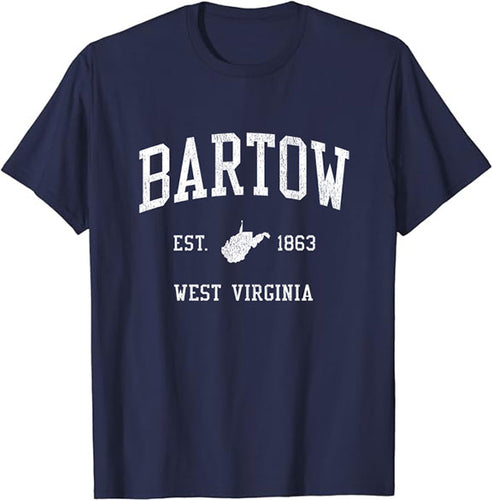 Bartow West Virginia WV Vintage Athletic Sports Design T-Shirt JS01