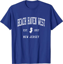 Beach Haven West New Jersey NJ T-Shirt Vintage Athletic Sports Design Tee