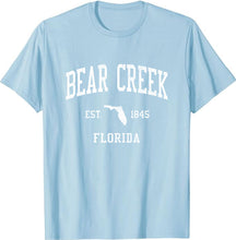 Bear Creek Florida FL T-Shirt Vintage Athletic Sports Design Tee