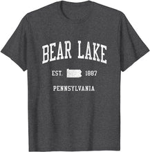 Bear Lake Pennsylvania PA T-Shirt Vintage Athletic Sports Design Tee