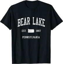 Bear Lake Pennsylvania PA T-Shirt Vintage Athletic Sports Design Tee