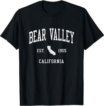 Bear Valley California CA T-Shirt Vintage Athletic Sports Design Tee