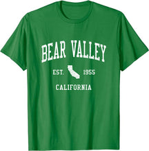 Bear Valley California CA T-Shirt Vintage Athletic Sports Design Tee