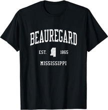 Beauregard Mississippi MS T-Shirt Vintage Athletic Sports Design Tee