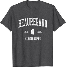 Beauregard Mississippi MS T-Shirt Vintage Athletic Sports Design Tee