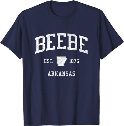 Beebe Arkansas AR T-Shirt Vintage Athletic Sports Design Tee