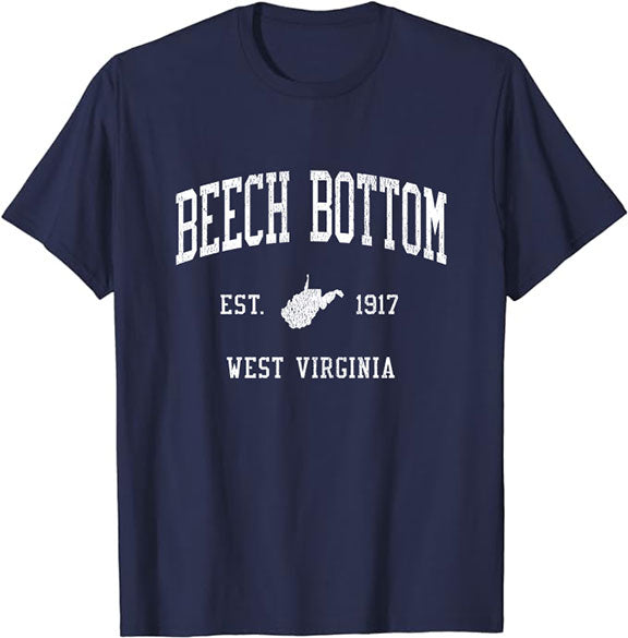 Beech Bottom West Virginia WV Vintage Athletic Sports Design T-Shirt JS01