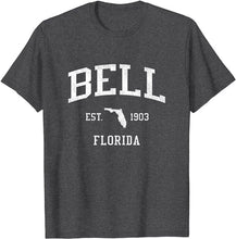 Bell Florida FL T-Shirt Vintage Athletic Sports Design Tee