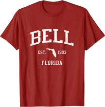 Bell Florida FL T-Shirt Vintage Athletic Sports Design Tee