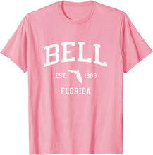 Bell Florida FL T-Shirt Vintage Athletic Sports Design Tee