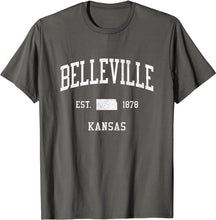 Belleville Kansas KS T-Shirt Vintage Athletic Sports Design Tee