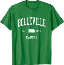 Belleville Kansas KS T-Shirt Vintage Athletic Sports Design Tee