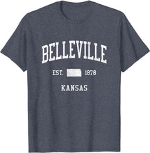 Belleville Kansas KS T-Shirt Vintage Athletic Sports Design Tee