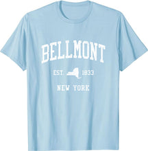 Bellmont New York NY T-Shirt Vintage Athletic Sports Design Tee