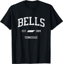 Bells Tennessee TN T-Shirt Vintage Athletic Sports Design Tee