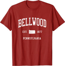 Bellwood Pennsylvania PA T-Shirt Vintage Athletic Sports Design Tee