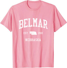 Belmar Nebraska NE T-Shirt Vintage Athletic Sports Design Tee