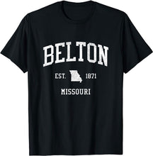 Belton Missouri MO T-Shirt Vintage Athletic Sports Design Tee