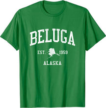 Beluga Alaska AK T-Shirt Vintage Athletic Sports Design Tee