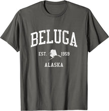 Beluga Alaska AK T-Shirt Vintage Athletic Sports Design Tee