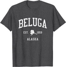 Beluga Alaska AK T-Shirt Vintage Athletic Sports Design Tee