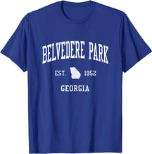 Belvedere Park Georgia GA T-Shirt Vintage Athletic Sports Design Tee