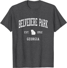 Belvedere Park Georgia GA T-Shirt Vintage Athletic Sports Design Tee