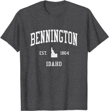 Bennington Idaho ID T-Shirt Vintage Athletic Sports Design Tee