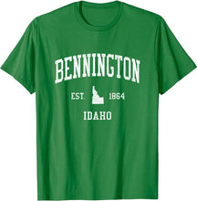 Bennington Idaho ID T-Shirt Vintage Athletic Sports Design Tee