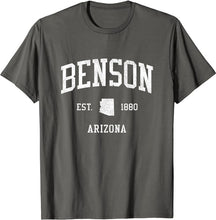 Benson Arizona AZ T-Shirt Vintage Athletic Sports Design Tee