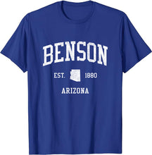 Benson Arizona AZ T-Shirt Vintage Athletic Sports Design Tee