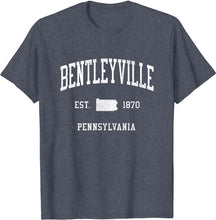 Bentleyville Pennsylvania PA T-Shirt Vintage Athletic Sports Design Tee