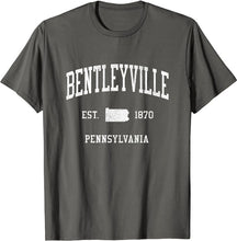 Bentleyville Pennsylvania PA T-Shirt Vintage Athletic Sports Design Tee