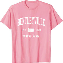 Bentleyville Pennsylvania PA T-Shirt Vintage Athletic Sports Design Tee