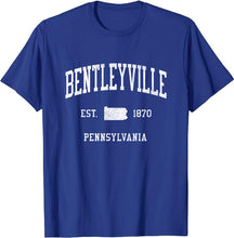 Bentleyville Pennsylvania PA T-Shirt Vintage Athletic Sports Design Tee