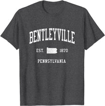 Bentleyville Pennsylvania PA T-Shirt Vintage Athletic Sports Design Tee