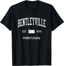 Bentleyville Pennsylvania PA T-Shirt Vintage Athletic Sports Design Tee