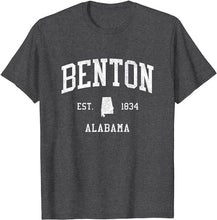 Benton Alabama AL T-Shirt Vintage Athletic Sports Design Tee