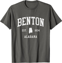 Benton Alabama AL T-Shirt Vintage Athletic Sports Design Tee