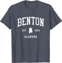 Benton Alabama AL T-Shirt Vintage Athletic Sports Design Tee