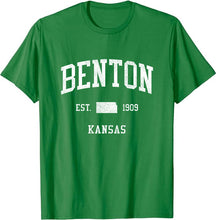 Benton Kansas KS T-Shirt Vintage Athletic Sports Design Tee
