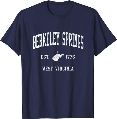 Berkeley Springs West Virginia WV Vintage Athletic Sports Design T-Shirt JS01