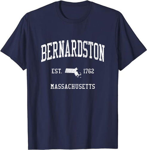 Bernardston Massachusetts MA T-Shirt Vintage Athletic Sports Design Tee