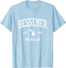 Bessemer Michigan MI T-Shirt Vintage Athletic Sports Design Tee