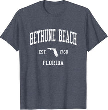 Bethune Beach Florida FL T-Shirt Vintage Athletic Sports Design Tee